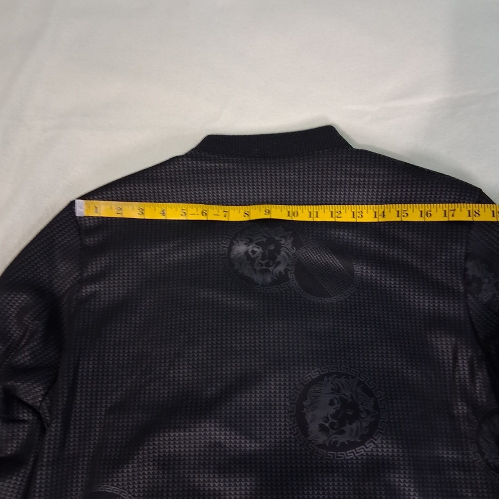 Mens VIP Collection Soft Monochrome Lion Print‎ Bomber Jacket  Medium Streetwear - Picture 5 of 16
